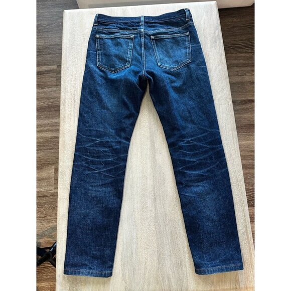 Asket Raw Denim Organic Cotton Slim Dark Wash Jeans Men's Size 31 X 30 - Picture 4 of 7